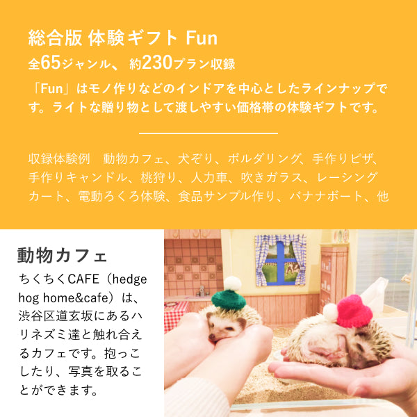 アソビュー!体験ギフト 総合カタログ Fun(ファン)