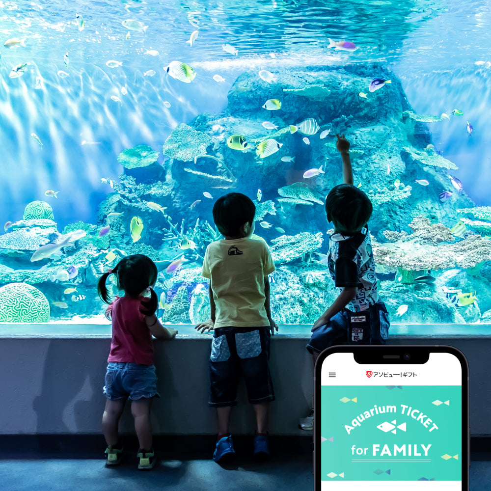 人気水族館に家族で行ける「Aquarium TICKET（ファミリー）」丨体験